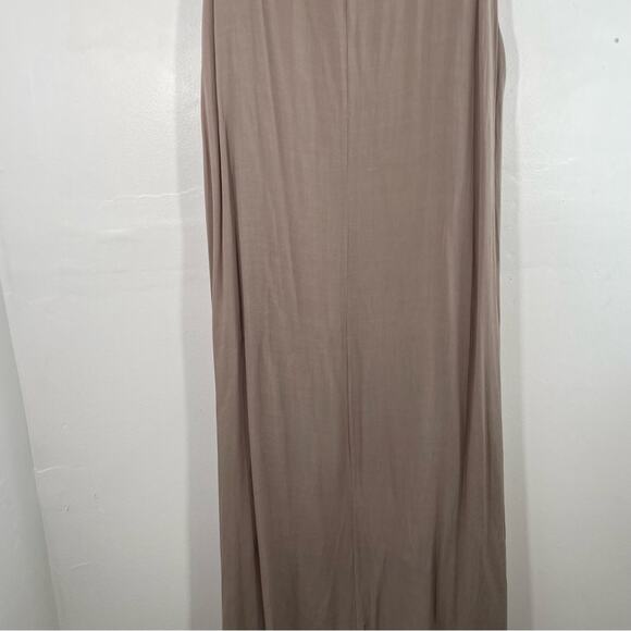 NWT Sarah Tempest Tan Sequin & Ruffle High Low Midi Dress Medium Lagenlook - Picture 13 of 14